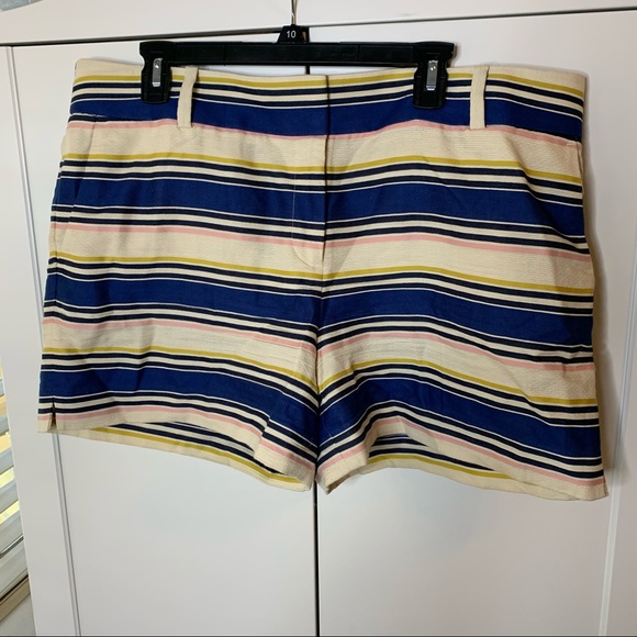 LOFT Pants - Ann Taylor Loft The Riviera Striped Shorts